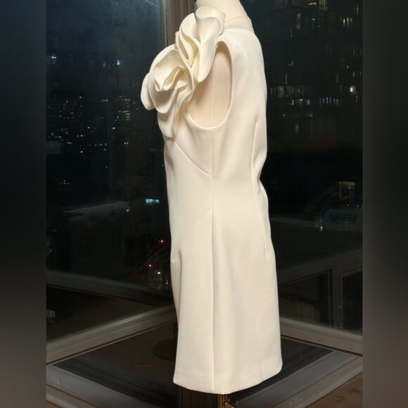 🆕 ACLER 🧿 NWOT Turflea One Shoulder Mini Dress, Ivory - Sz AU 14 US 10 - Picture 6 of 16